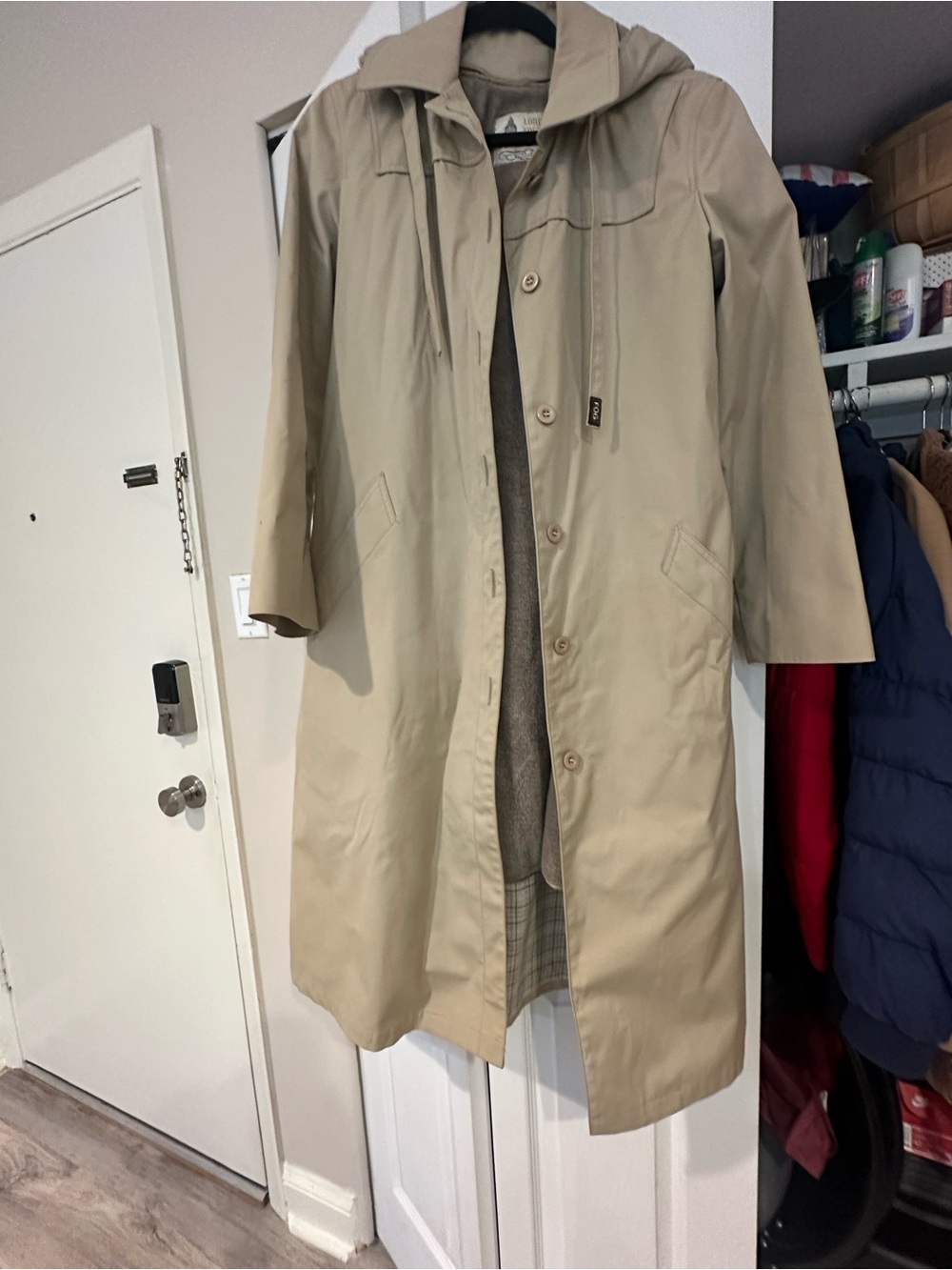 Full length trench coat